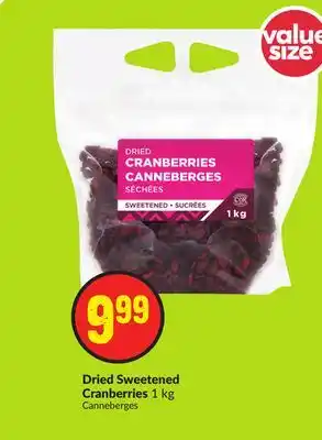 Chalo FreshCo Dried sweetened cranberries 1 kg offer