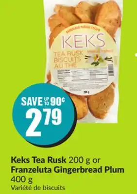 Chalo FreshCo Keks tea rusk 200 g or franzeluta gingerbread plum 400 g offer