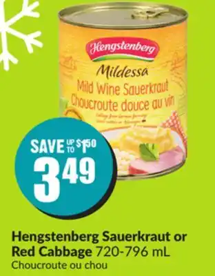 Chalo FreshCo Hengstenberg sauerkraut or red cabbage 720-796 ml offer