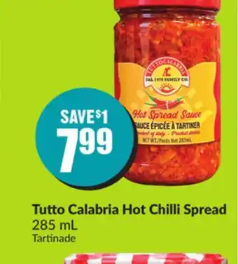 Chalo FreshCo Tutto calabria hot chilli spread 285 ml offer
