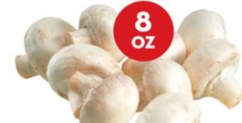 Giant Tiger 8 oz whole white mushrooms offer