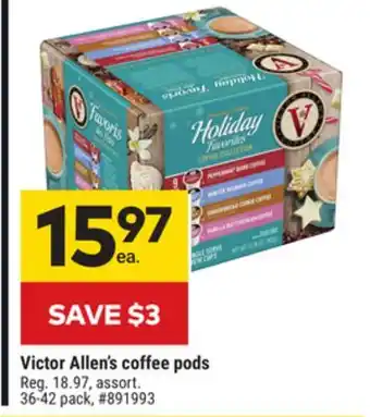 Giant Tiger Victor allen's coffee pods offer