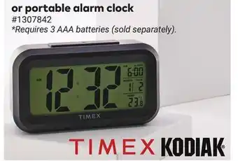 Giant Tiger Portable alarm clock offer