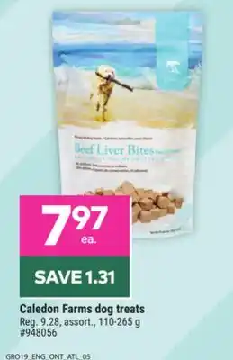 Giant Tiger Caledon farms dog treats offer