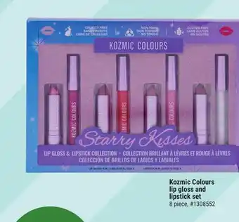 Giant Tiger Kozmic colours lip gloss and lipstick set offer