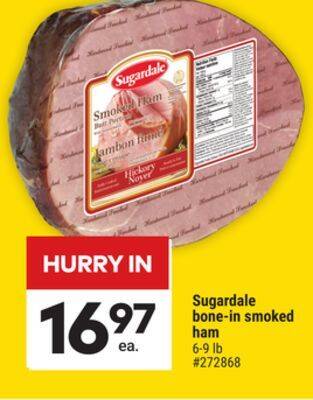 Giant Tiger Sugardale bone-in smoked ham offer