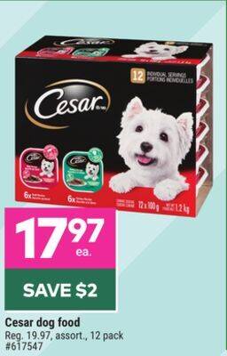 Giant Tiger Cesar dog food offer