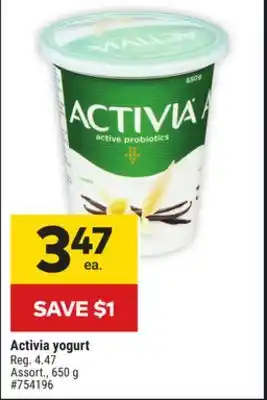 Giant Tiger Activia yogurt offer