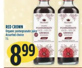 Marché Adonis Red crown organic pomegranate juice offer