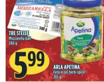 Marché Adonis Arla apetina feta in oil herb-spice offer