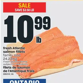 Valu-mart Filets de saumon de l'atlantique frais offer
