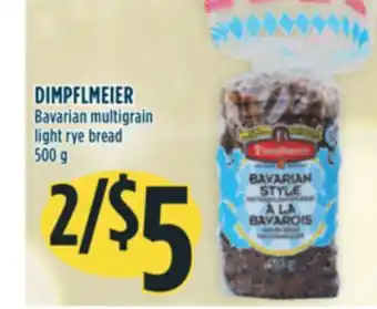 Marché Adonis Dimpflmeier bavarian multigrain light rye bread offer