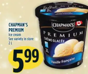 Marché Adonis Chapman's premium ice cream offer
