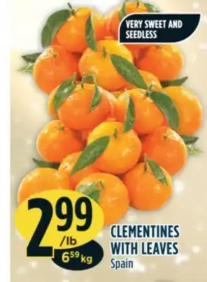 Marché Adonis Clementines with leaves offer