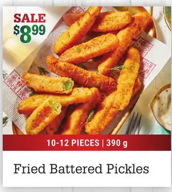 M & M Food Market Fried battered pickles offer