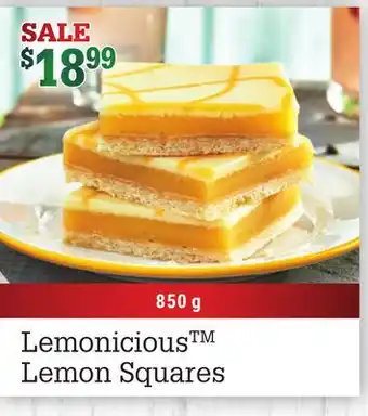 M & M Food Market Lemonicious lemon squares offer