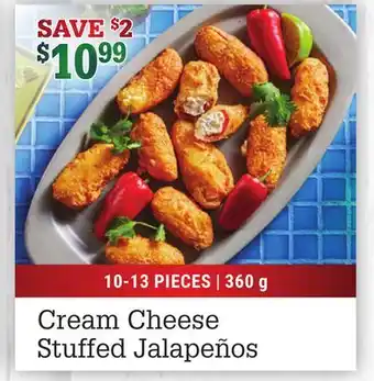 M & M Food Market Cream cheese stuffed jalapeños offer