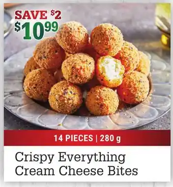 M & M Food Market Crispy everything cream cheese bites offer