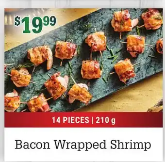 M & M Food Market Bacon wrapped shrimp offer