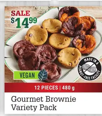 M & M Food Market Gourmet brownie variety pack offer