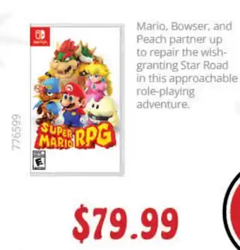GameStop Nintendo switch super mario rpg offer