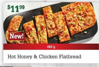 M & M Food Market Hot honey & chicken flatbread offer