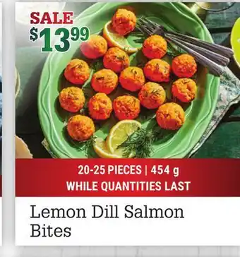 M & M Food Market Lemon dill salmon bites offer