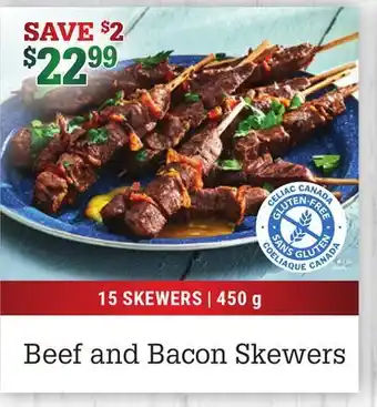 M & M Food Market Beef and bacon skewers offer