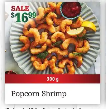 M & M Food Market Popcorn shrimp offer