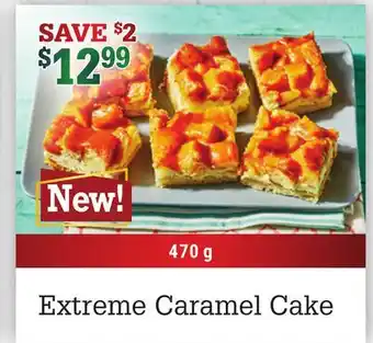 M & M Food Market Extreme caramel cake offer
