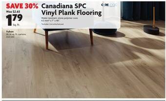 Home Hardware Canadiana spc vinyl plank flooring - yukon offer