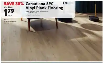 Home Hardware Canadiana spc vinyl plank flooring - yukon offer