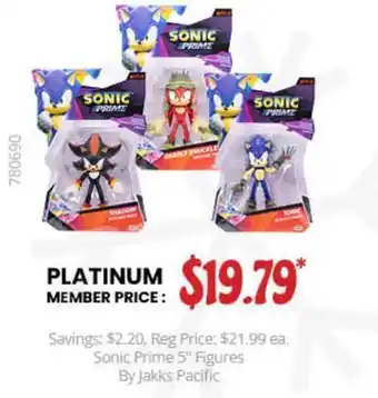 GameStop Sonic prime 5-inch figures by jakks pacific offer
