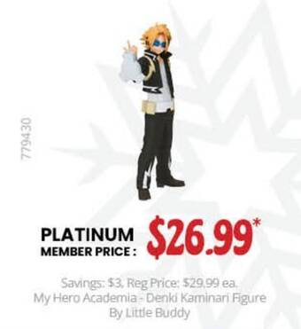 GameStop My hero academia - denki kaminari figure by little buddy offer