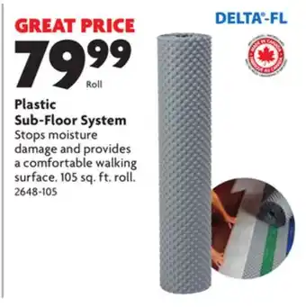 Home Hardware Plastic sub-floor system offer