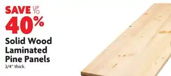 Home Hardware Solid wood laminated pine panels offer