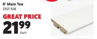 Home Hardware 8' main tee offer
