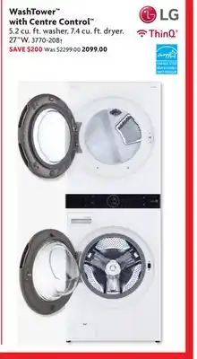 Home Hardware Washtower with centre control offer