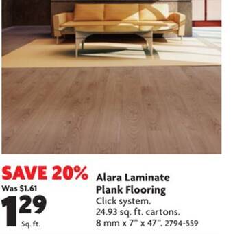 Home Hardware Alara laminate plank flooring offer