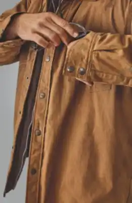 Mark's Sherpa-lined duck hooded shirt offer