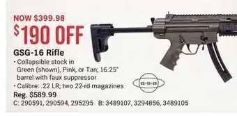 Bass Pro Gsg-16 rifle offer