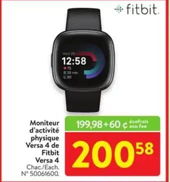 Walmart Fitbit versa 4 offer
