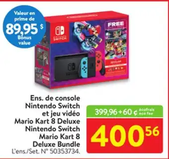 Walmart Nintendo switch mario kart 8 deluxe bundle offer