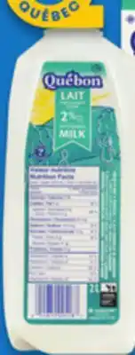 Walmart Québon 2% milk jug offer