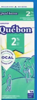 Walmart Québon 2% milk carton offer