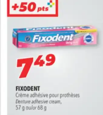 Familiprix Fixodent denture adhesive cream offer