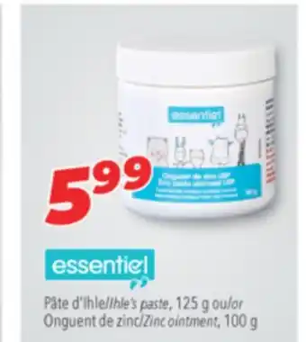 Familiprix Essential 125 g or zinc ointment, 100 g offer