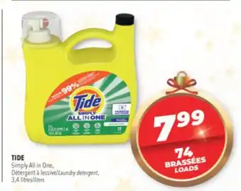 Familiprix Tide simply all in one, /laundry detergent offer