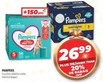 Familiprix Pampers selected diapers offer