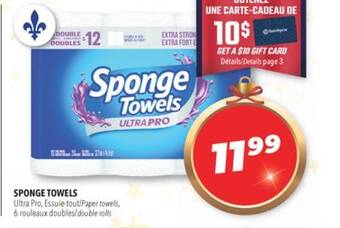 Familiprix Sponge towels paper towels offer